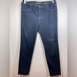 Liverpool Dark‎ Blue Denim Abby Jeans Medium Rise Size 14/32